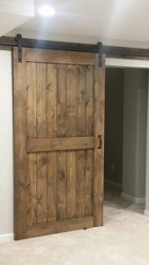 Stockell Custom Homes photo of a barn door