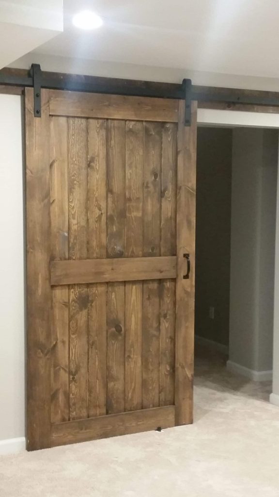 Stockell Custom Homes photo of a barn door