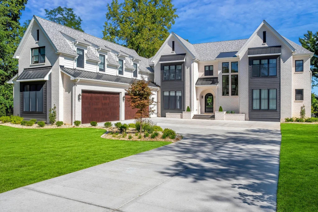 Stockell Custom Homes photo of the front of a white home