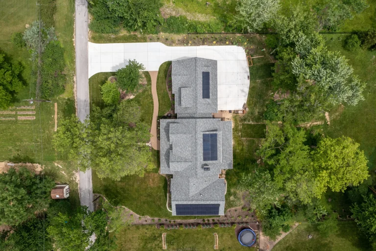 Stockell Custom Homes aerial photo of a ZERH