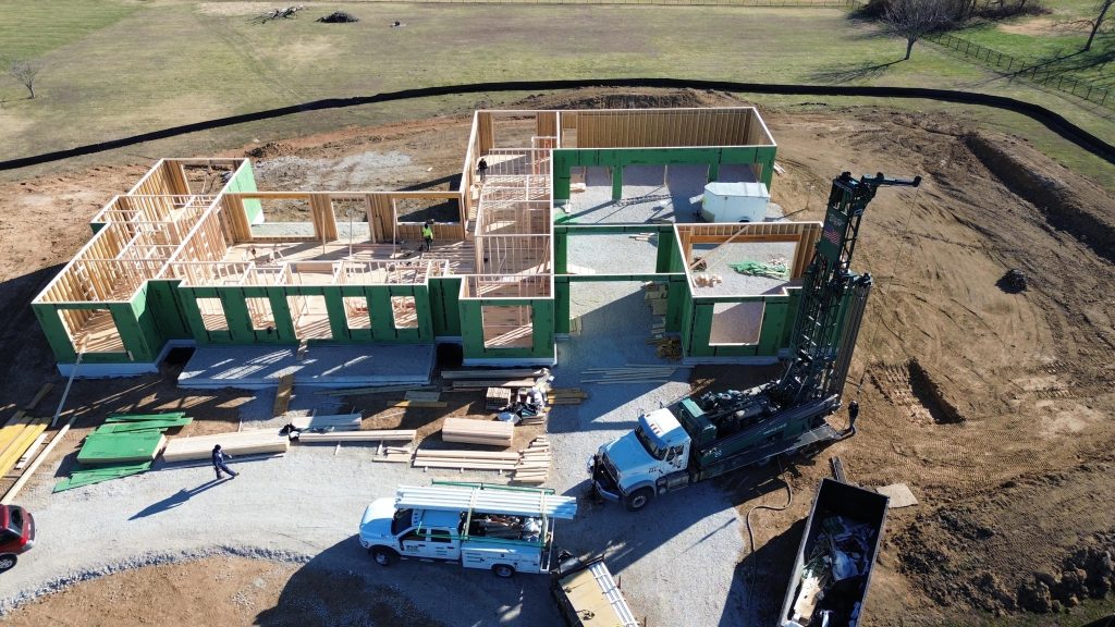 Custom Home Framing Progress