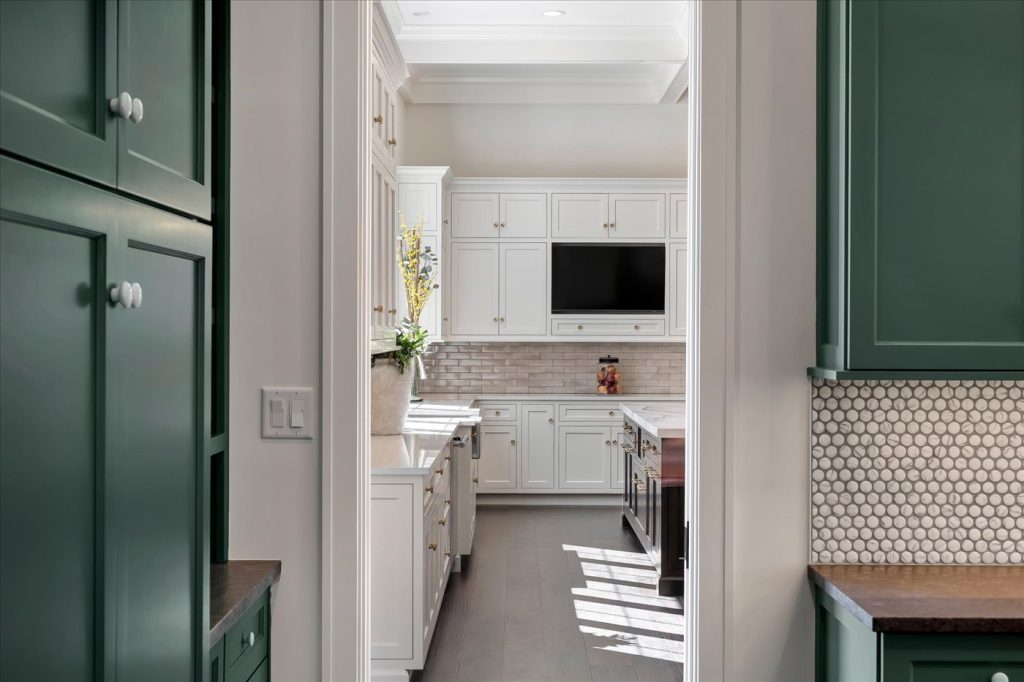 Stockell Custom Homes photo of butler's pantry view of the kitchen