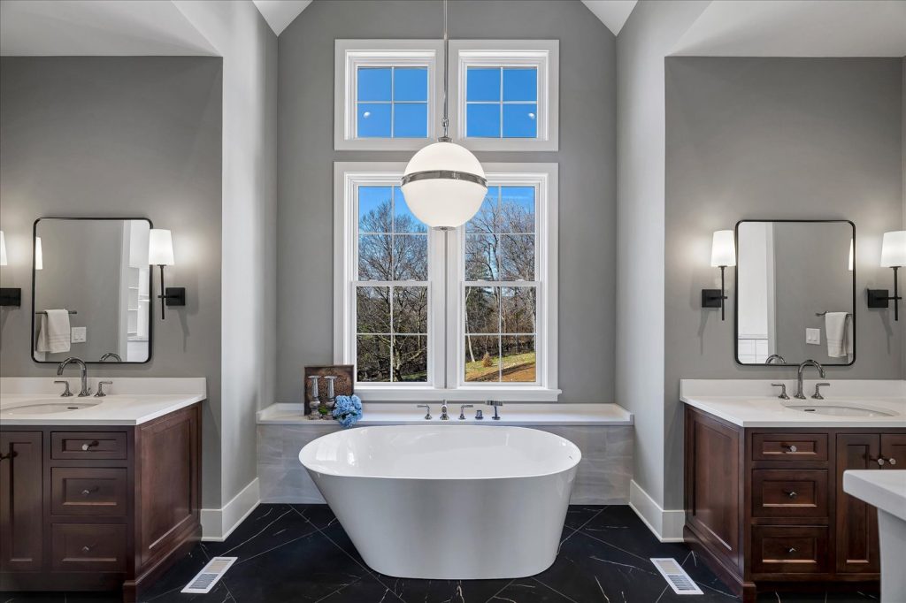 Stockell Custom Homes photo of custom luxury master bathroom