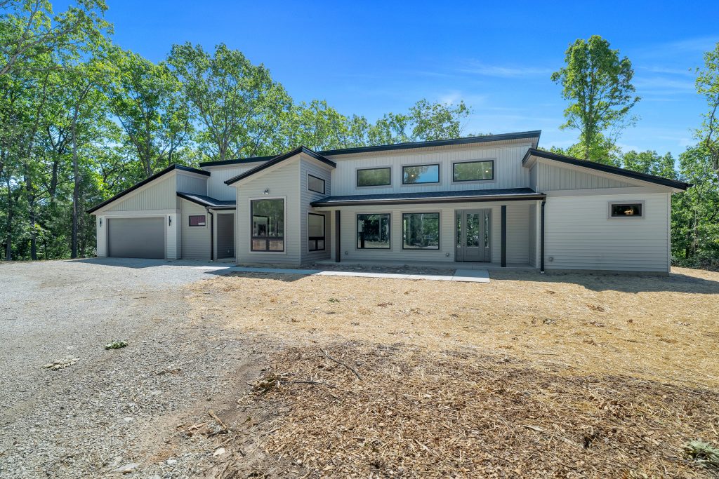 Stockell Custom Homes photo of modern ranch front elevation