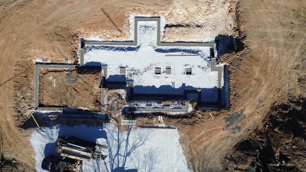 Stockell Custom Homes photo of foundation pour