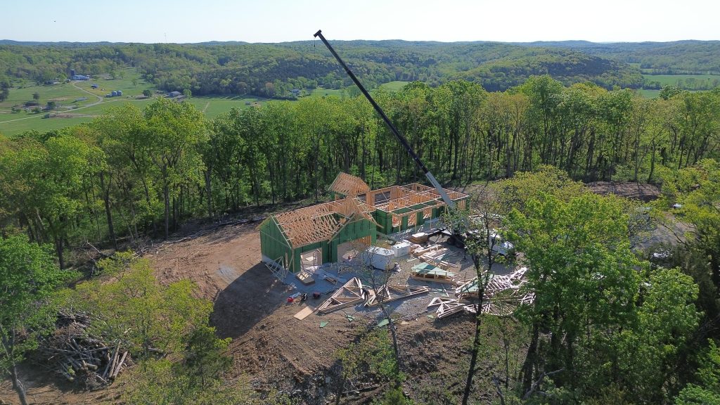 Stockell Custom Homes photo of new home framing
