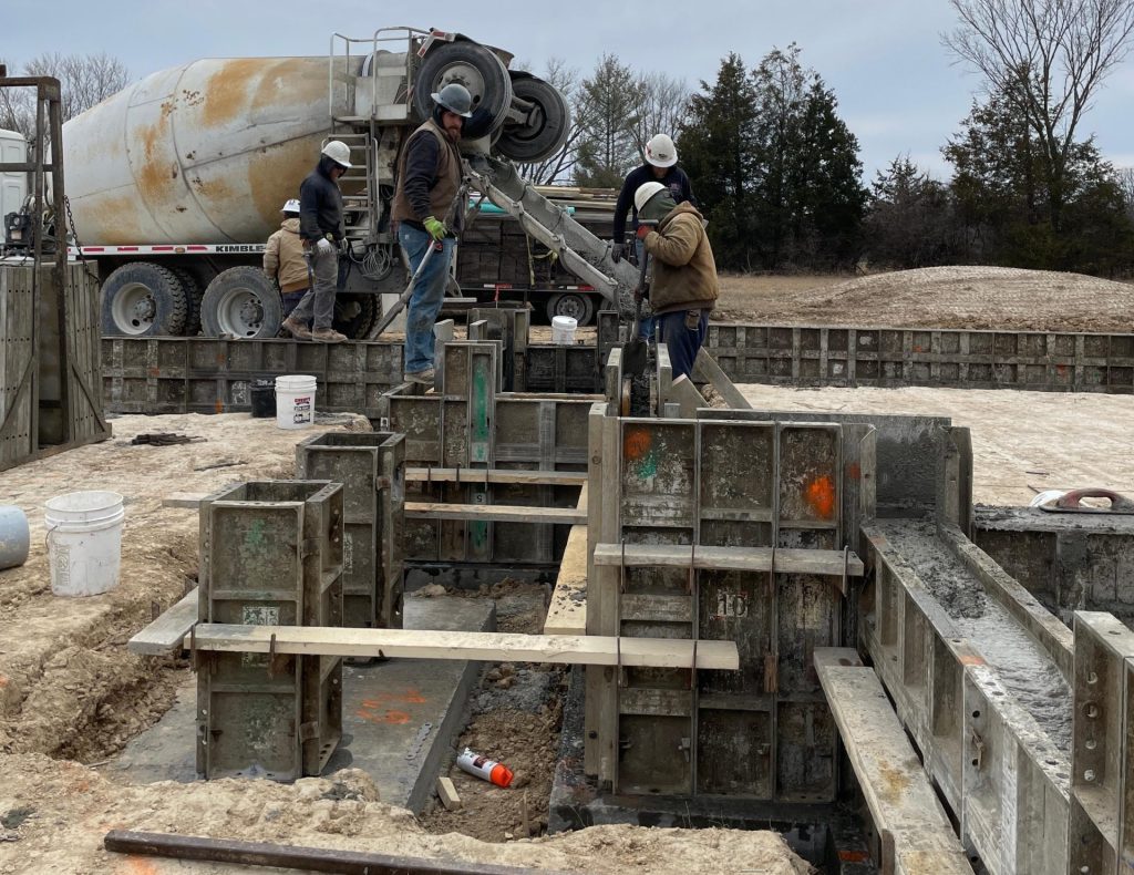 Stockell Custom Homes photo of foundation progress on new home build